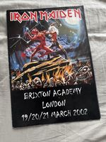 Iron Maiden Brixton Academy London 19 20 21/03 2002 Clive Burr Programme Poster