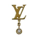 Louis Vuitton Earrings Iidile Blossom LV Single Gold Au750 Diamond Jewelry Used