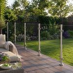 Glass Balustrade Kit | 10mm Toughened Safety Glass Panels & Stainless Steel Post