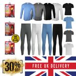 Long Johns Thermal Mens Underwear Bottom Top Shirt Half or Full Sleeve Baselayer