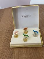 vintage Nina Ricci L'Air du Temps miniature perfume set 1980s, Lalique style 