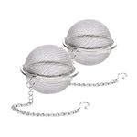 3pcs/Set (Small/Medium/Large) Stainless Steel Tea Infuser Set - Round Ball Shape