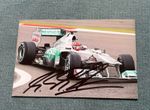 A Signed Picture Of Michael Schumacher Mercedes
