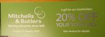 20% Off Mitchells & Butlers Voucher EXP 2027 Harvester, Miller & Carter  etc