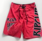 Y2K Rip Curl Tamar’ Women’s Board Shorts Size 12 Spell Out Pockets Surf Swim