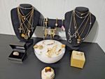 Elegant Lot Of Marked And Unmarked Wearable/Sellable Assorted Jewelry 25 Pieces