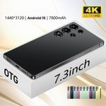 7.3" Smartphone mobile BLACK Unlocked Android 15 16GB RAM 1TB ROM Dual SIM 5G