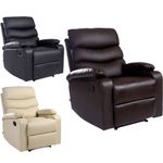 ASHBY LEATHER RECLINER ARMCHAIR SOFA HOME LOUNGE CHAIR RECLINING