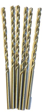 HSS Twist drill set Extra Long 3mm 100mm long  6pc Steel Plastic Wood Aluminium