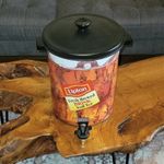 NOS Vintage LIPTON BRISK Iced Tea Dispenser Urn STAINLESS Deadstock Sealed Feet