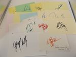 JOBLOT COLLECTION OF ORIGINAL GOLF AUTOGRAPHS x 19 BEGAY DAVIS LOVE WALDORF etc