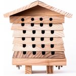 Garden Gear Wooden Bee Hive Hotel Solitary Bee House Insect Garden Habitat