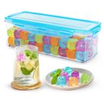 LIVIVO 60 Reusable Ice Cubes with Storage Box Case BPA Free No Dilution