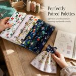 Doll Clothes Fabric Bundle Linen, Pastoral Style Fabric Pieces, for Art