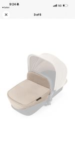 Ickle Bubba Stomp Cream APRON for Carrycot/ Bassinet Pram