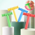 Kids Chewing Tube T-Shape Chewy Teether Baby Oral Motor Chew Tools Tuxtured A.mf