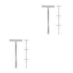 Silver Stainless Steel Sign Holder Rod Reusable for Election and Parade Support