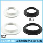 E14 / E27 Plastic Lampshade Collar Ring Adaptor Thread Lamp Holder Accessories