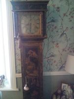 Lacquered Grandfather Clock Chinoiserie Long Case