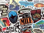 New Hot 50Pcs Fish Fishing Stickers Pack for Tackle Box Fishermen Dads Car Boat