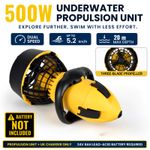 Electric Underwater Sea Scooter Handheld Diving Propulsion Scooter Snorkel UK
