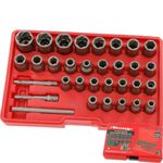 Neilsen 32pc Master Twist Socket Bolt Nut Screws Removal Extractor Set 6 - 19mm