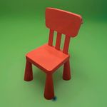 IKEA Mammut Children's Chair Indoor Outdoor Red Good Condition Fast Despatch