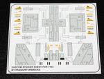 Replacement Custom Decal for 7163 Replacement Sticker Sheet 