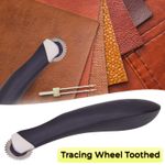 Pattern Tracing Wheel Leather Sewing Tool for Paper Pattern Marking Pounce Wheel