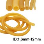 Natural Latex Rubber Tubing Hose ID 1.6mm-12mm for Slingshot Catapult Surgical
