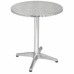 Bolero Round Bistro Table Made of Stainless Steel and Aluminium - 720X600mm