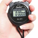 Waterproof Digital Handheld Sports Stopwatch Stop Watch Timer Alarm Counter UK✅