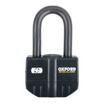 Oxford Boss Alarm 16mm Padlock Black Motorcycle Security Device