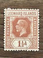 Leeward Islands. KGV. 1.5d Red Brown SG 64. Fine Used.