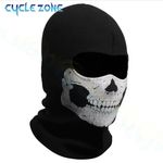 Bicycle Balaclava Full Face Mask Skull Print Bicycle Helmet Liner