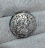 Rare 1683 Charles II sixpence coin - Nice condition with luster