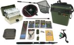 Roddarch Complete 8ft Fishing Kit | Seat Box Keep Net Landing Net & Tackle Set