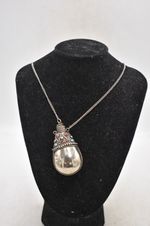 Vintage Tibetan Snuff Perfume Bottle Silver Plate Coral Turquoise Tribal 6.5cm