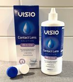 360ml Visio All-In-One Contact Lens Solution (Clean, Rinse, Disinfect) w/Case