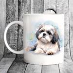 Shih Tzu Mug, watercolour Pet Dog Mug - Ideal Gift