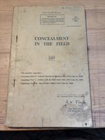1957 War Office Booklet - Concealment In The Field, Camouflage