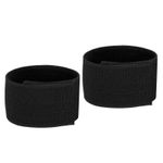 2 Pack Boot Straps Elastic Ankle Straps Pants Leg Bands 12", Black