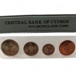 Central Bank of Cyprus 1979 Complete Year Set Mils Uncirculated Coins - Preloved