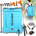 21V Battery Powered Backpack Sprayer 16L Electric Garden Sprayer with Nozzles