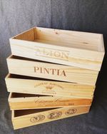 5x Shallow WOODEN WINE BOXES - Bargain