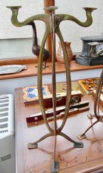 Art Nouveau   solid Brass Display  stand c1900 one only.