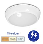 LED Bulkhead Light IP65 Round 20W CCT Switchable Ceiling Wall 2D Style