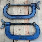 Vintage Record G Clamps. No6 Made In England. × 2