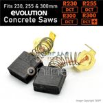 Carbon Brushes for Evolution R230DCT R255DCT R300DCT+ Electric Concrete Saws 