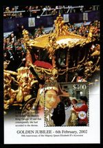 GUYANA SGMS6285 2002 GOLDEN JUBILEE MNH